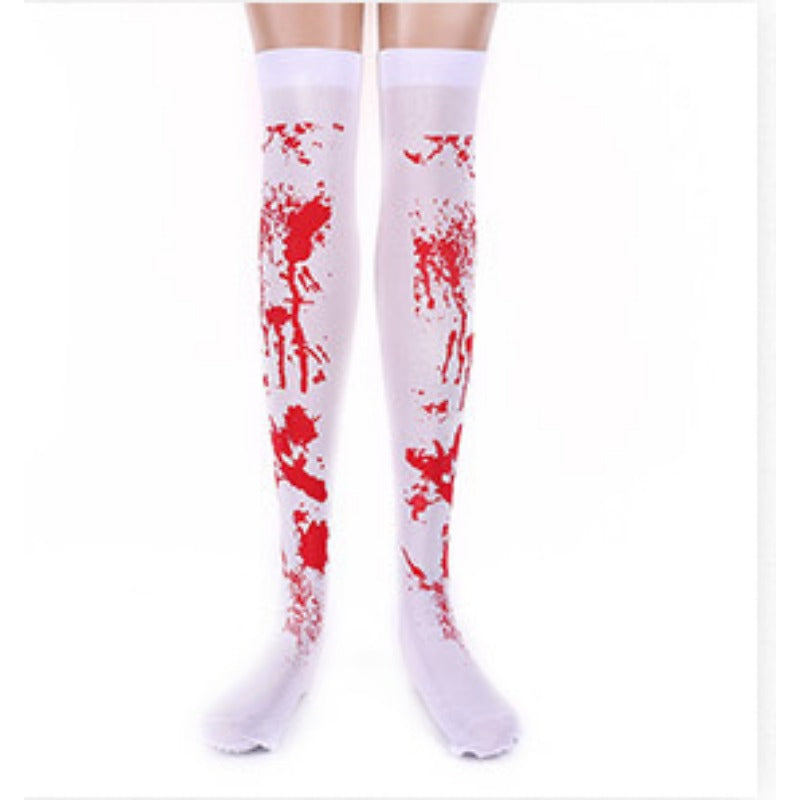 Wholesale Halloween Blood Socks Gloves Bloody Skeleton Socks