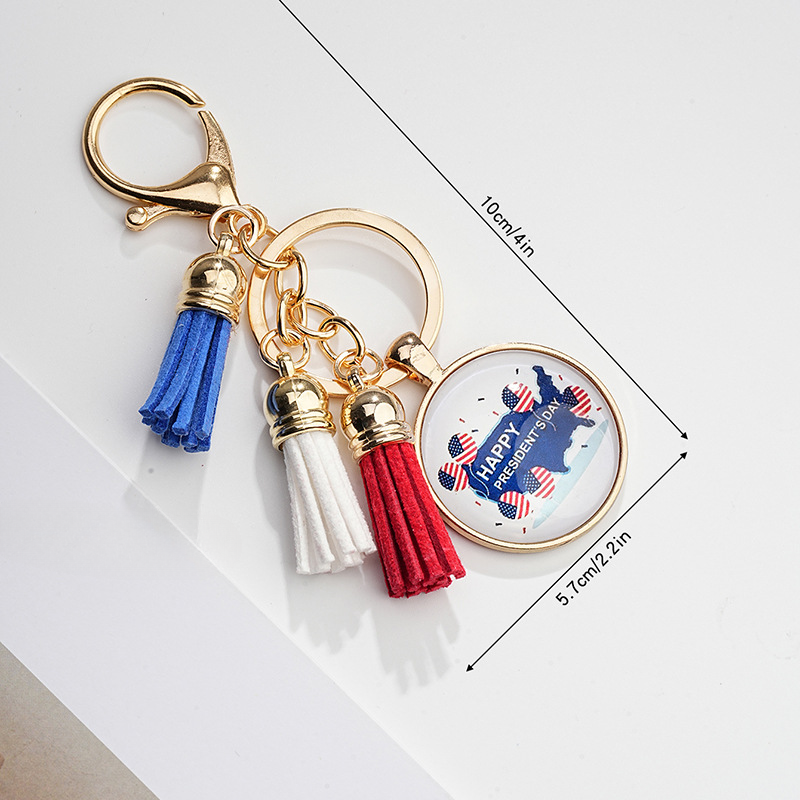 Wholesale Color Printing Eagle Time Gems Metal Keychains