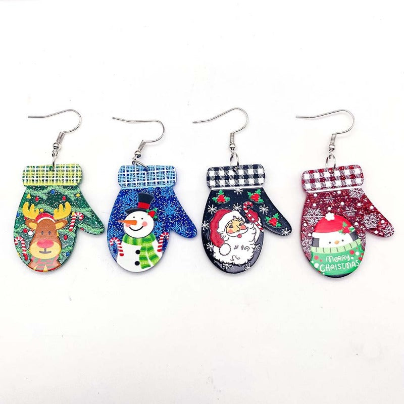 Wholesale Christmas Creative Acrylic Earrings
