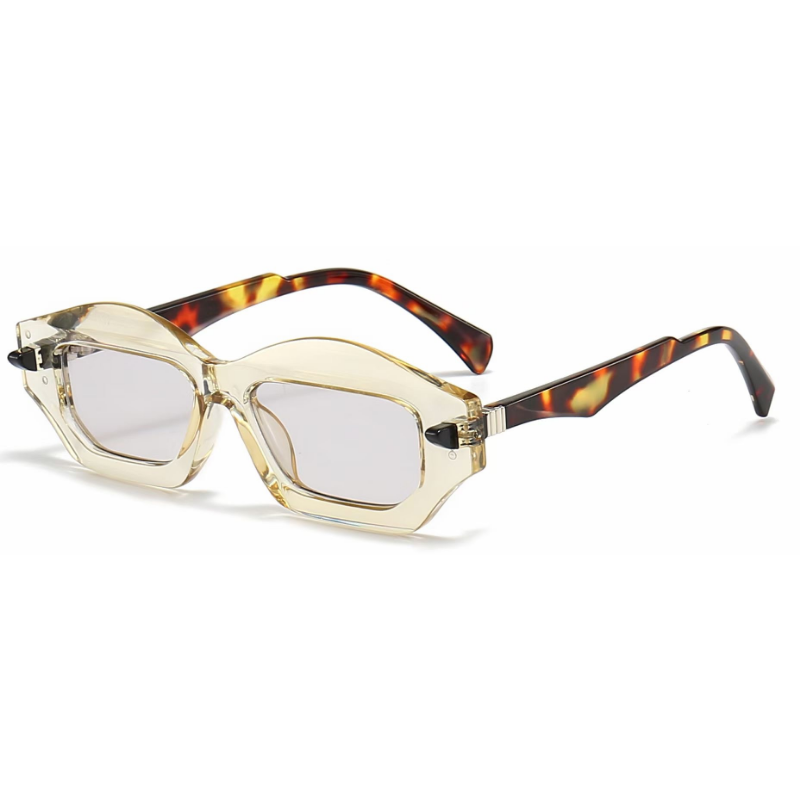 PC al por mayor Gafas de sol irregulares de marco grande