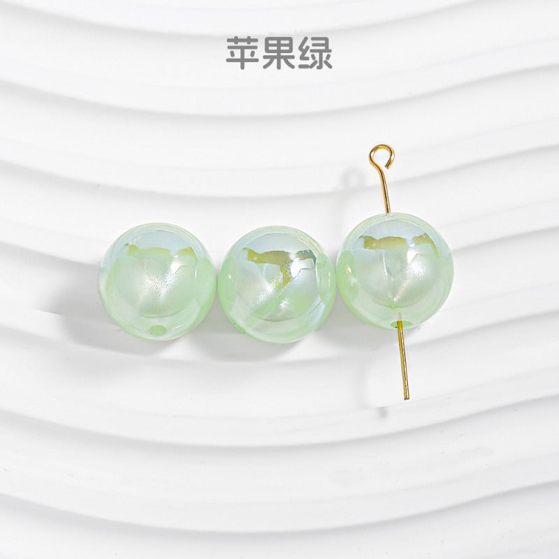 Wholesale 30pcs/1pack Meteor Straight Hole Cloud Flash DIY Beads