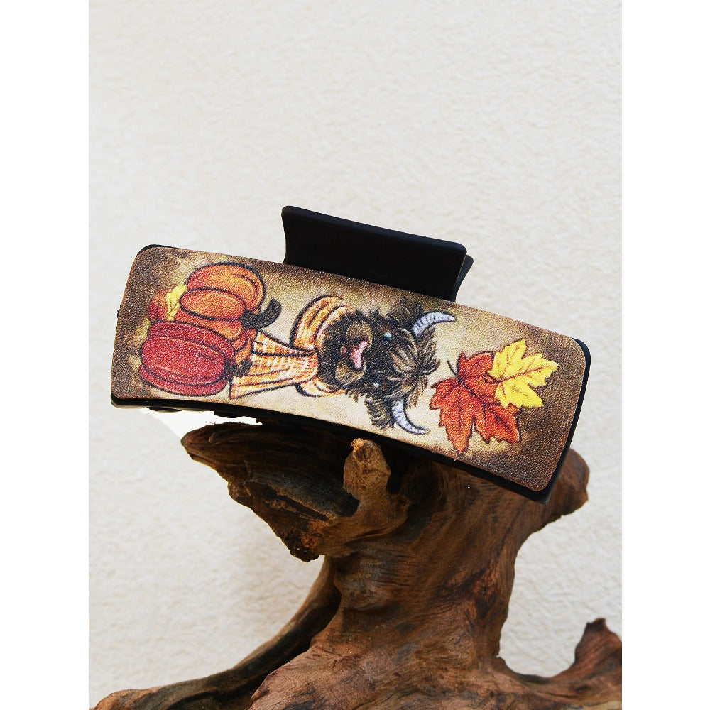 Wholesale of Western Wind Cow Plastic Hair Clips and Shark Clips