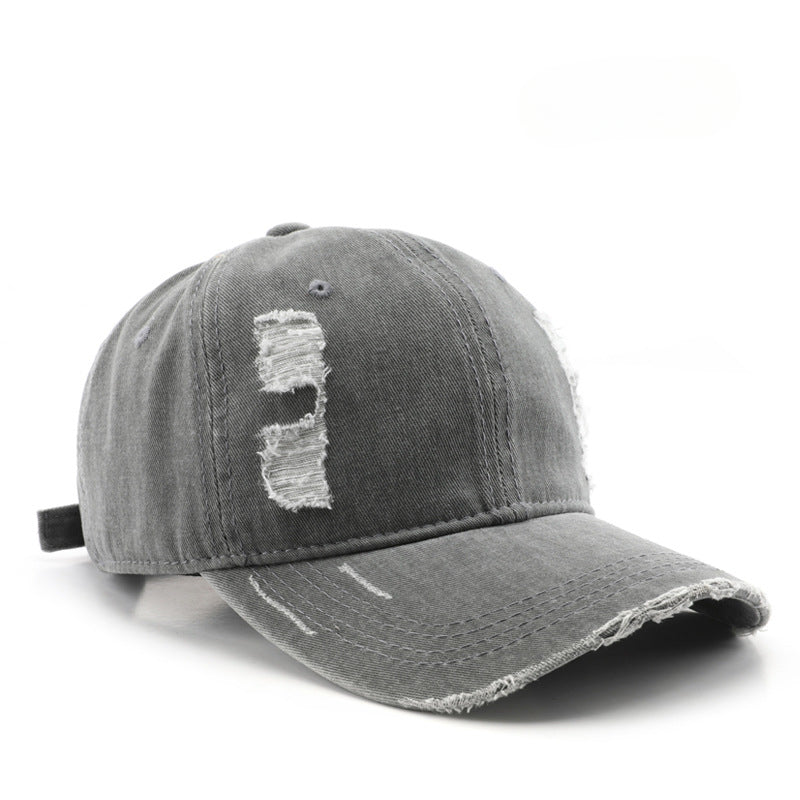 Wholesale Cotton Washed Hole Solid Color Light Plate Baseball Cap