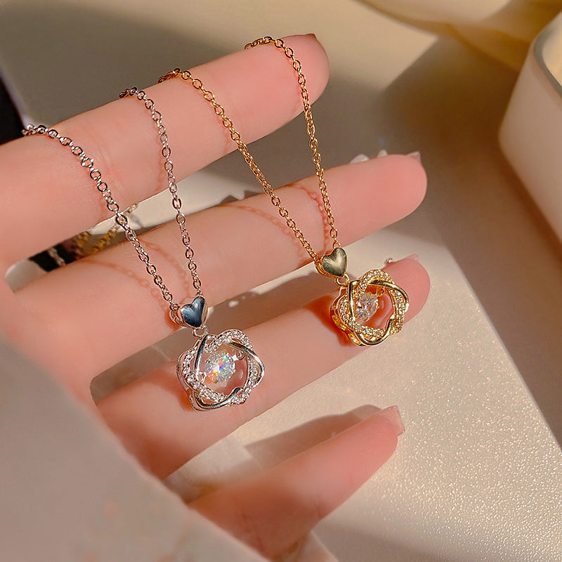 Wholesale Light Luxury Niche Clavicle Beating Star Titanium Steel Necklaces