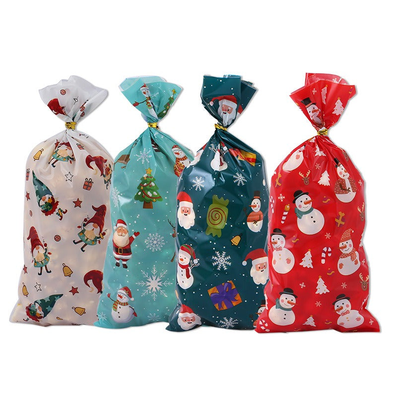 Wholesale Christmas OPP Santa Claus Candy Christmas Decoration Bag
