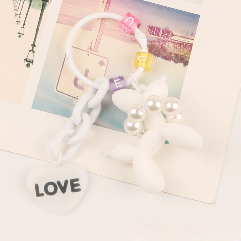 Wholesale Silicone Poodle Love Accessory Keychain