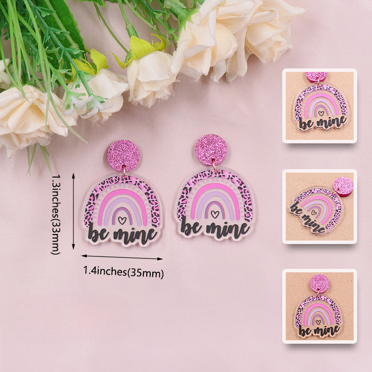 Wholesale Arched Acrylic Earrings
