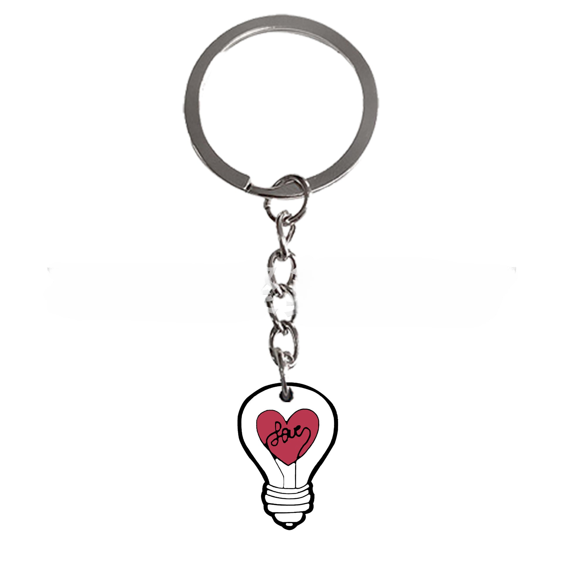 Wholesale 50PCS Pink Valentine's Day PVC Keychain