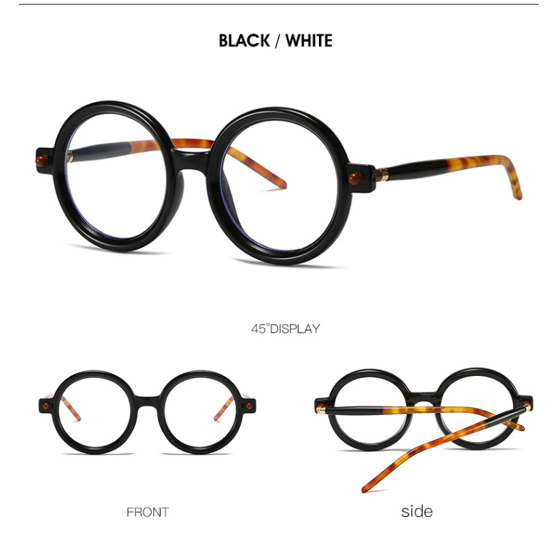 Gafas de sol de PC de marco redondo grande al por mayor