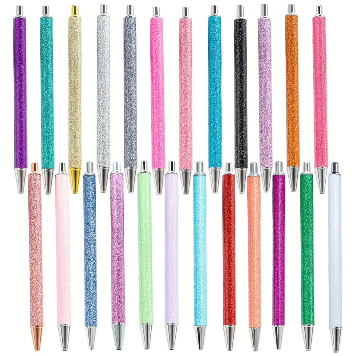 Wholesale Random 24pcs/48pcs Pen Metal Glitter Pens Gradient Pens For DIY UV DTF Wraps Pen