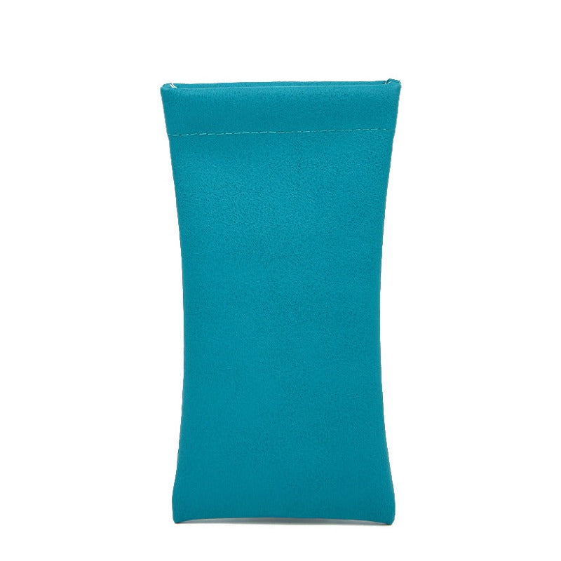 Wholesale Leather Solid Color Glasses Storage Bags