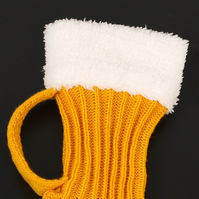 Wholesale Beer Socks Thick Woolen Socks Autumn and Winter Knitted Warm Mid-calf Socks