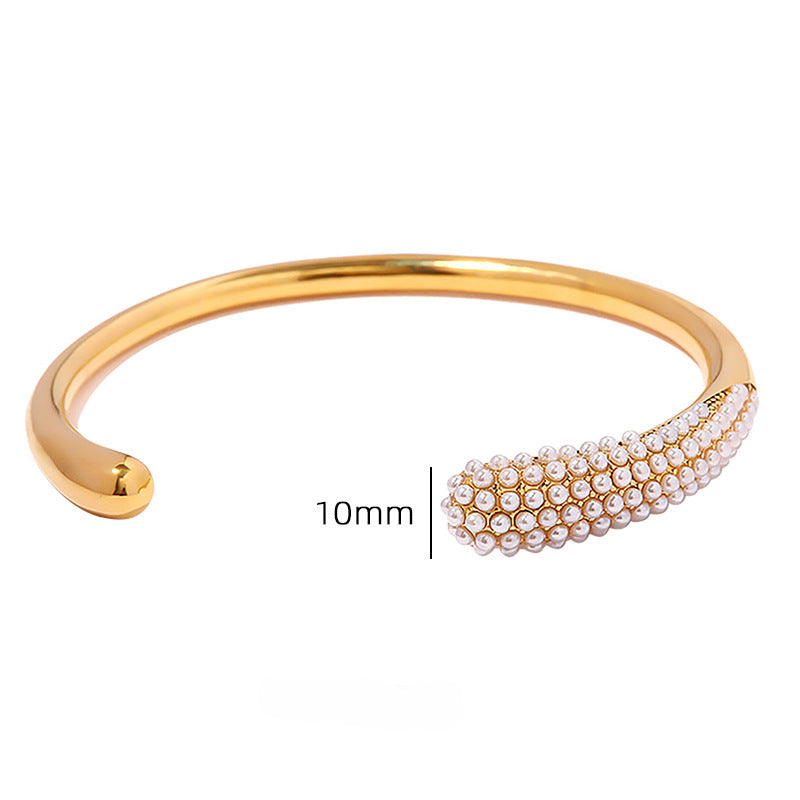 Wholesale Colored Diamond Titanium Steel Gold-plated Bracelets
