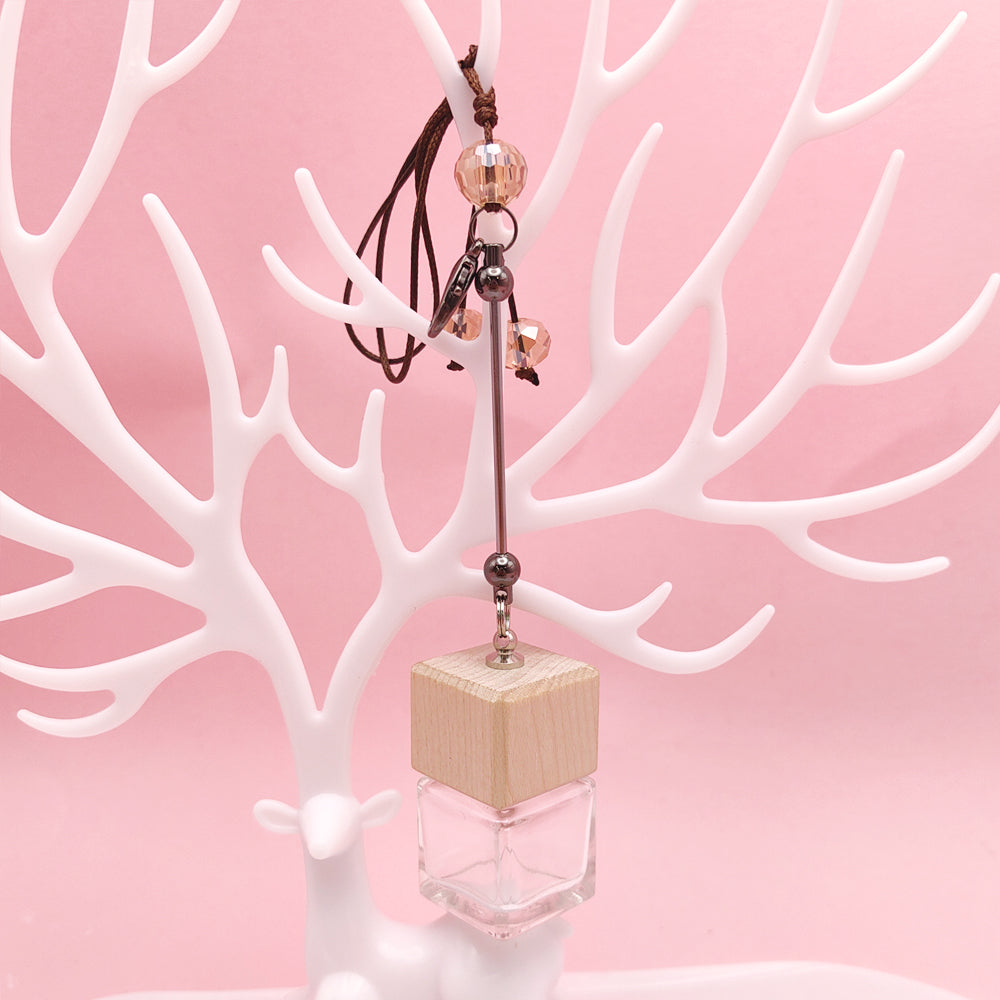 Wholesale Beaded Car Accessories DIY Beadable Bar Multifunctional Keychain Aromatherapy Empty Bottle