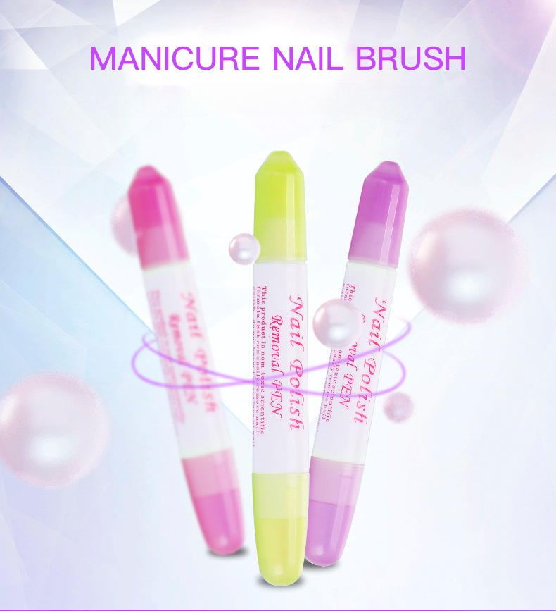 Wholesale professional double-ended nail polish remover pen
