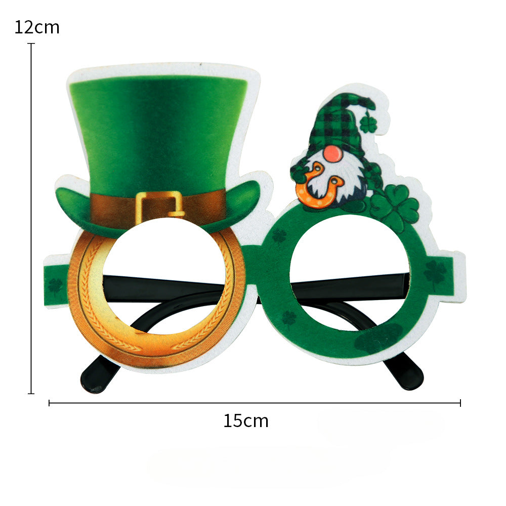 Wholesale St. Patrick's Day Irish Party Clover Felt Glasses