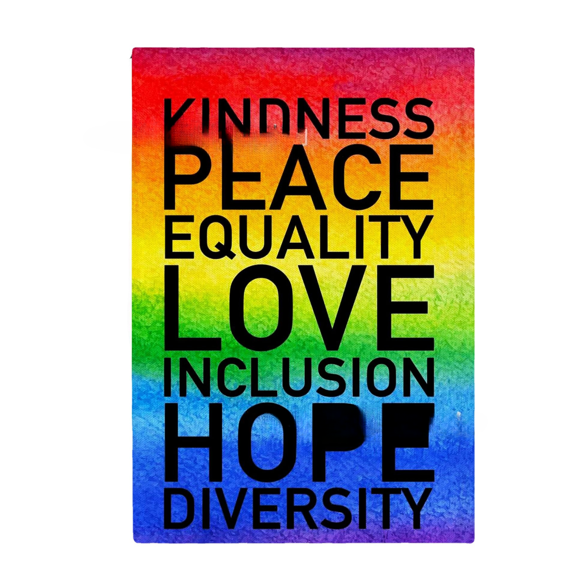 Wholesale Linen LGBT Rainbow Garden Flag