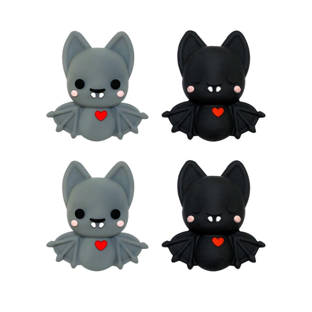 Wholesale 10pcs 3D Cartoon Love Bat Silicone Beads