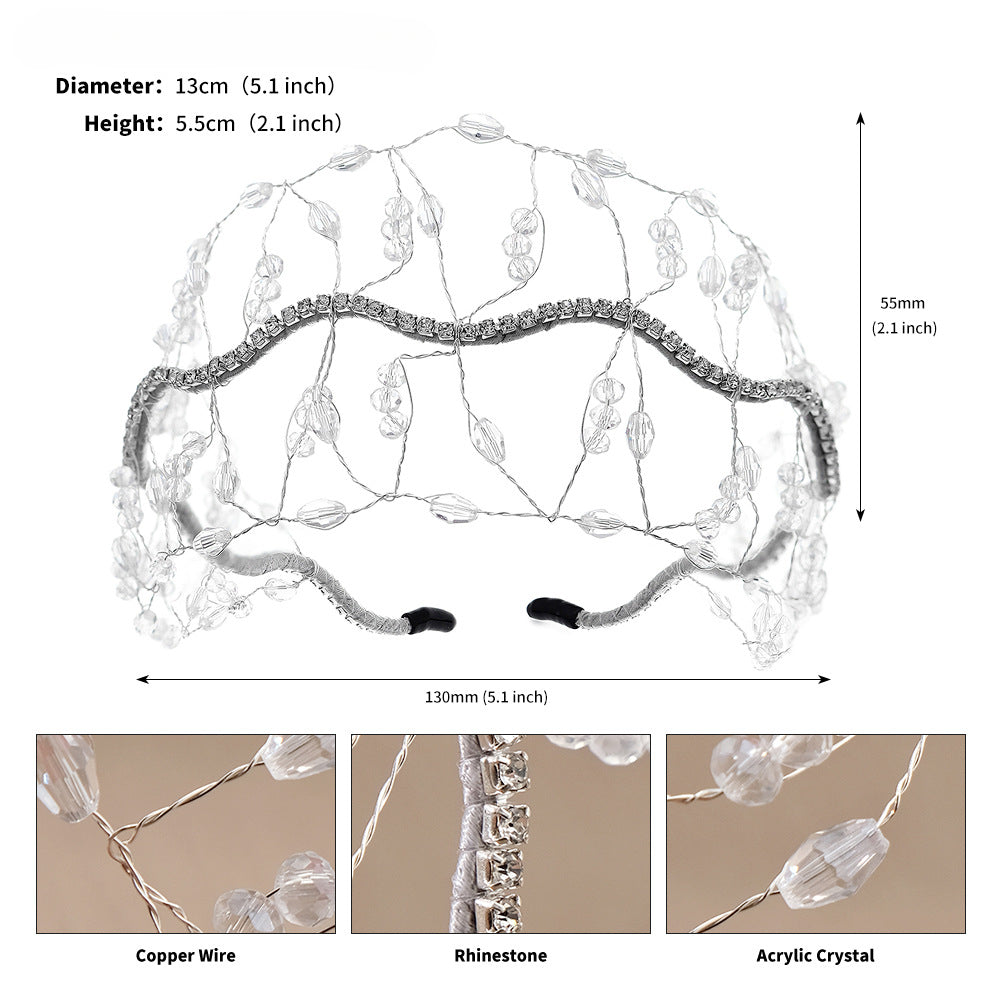 Wholesale Crystal Braided Bridal Headband