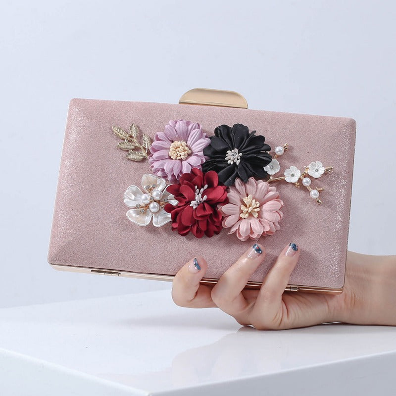 Wholesale Luxury Premium Design Flower Set Bead Handbag