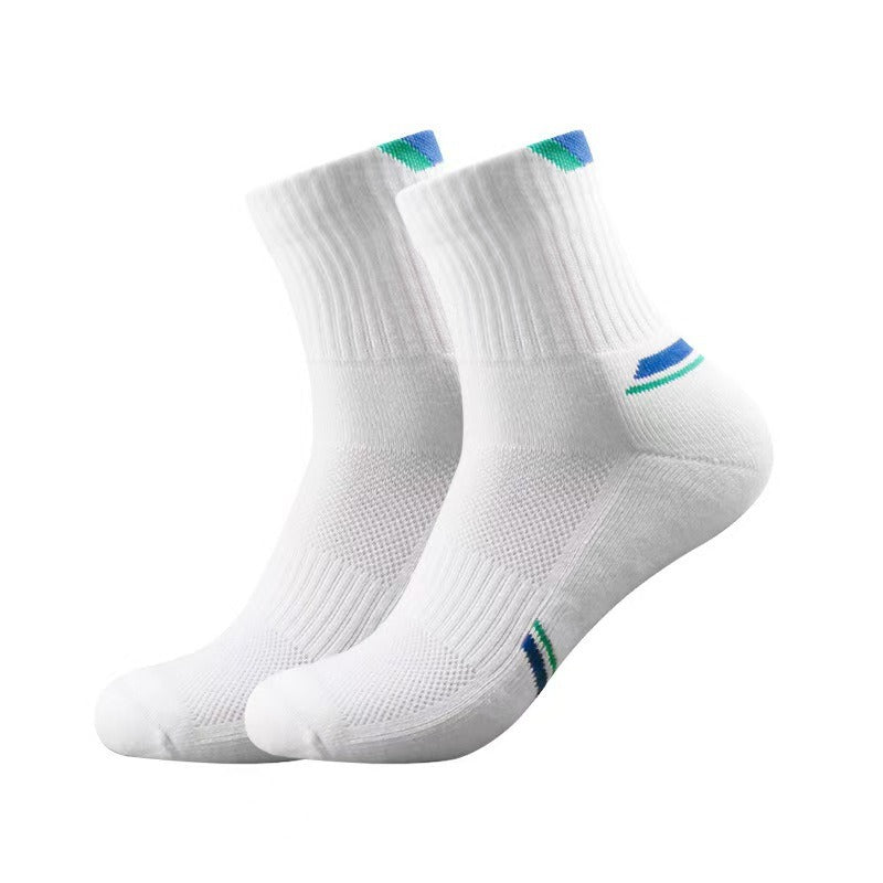 Wholesale Mesh Breathable Mid Tube Thick Looped Sports Socks
