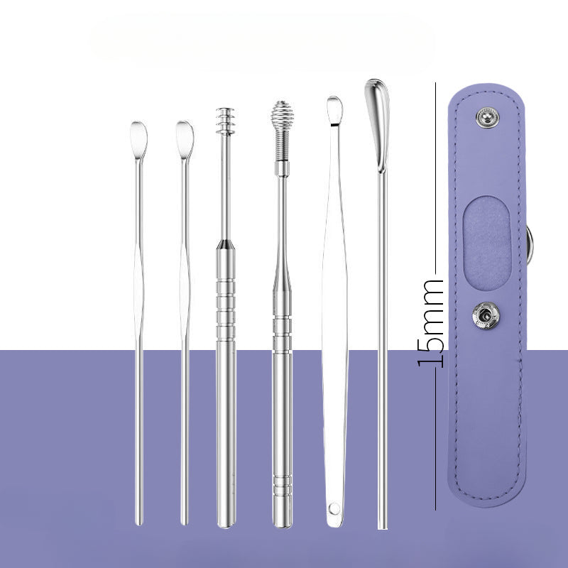 Wholesale Stainless Steel Ear Pick 6-piece Set