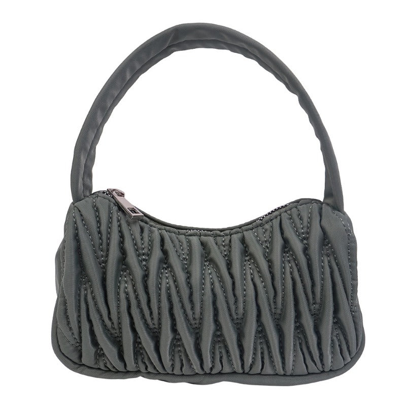 Wholesale Pleated Design Cloud Versatile Fashion Diamond Handbag