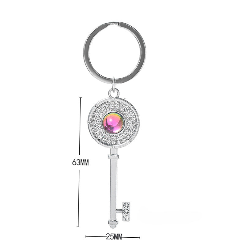 Wholesale Zinc Alloy New Gemstone Keychain