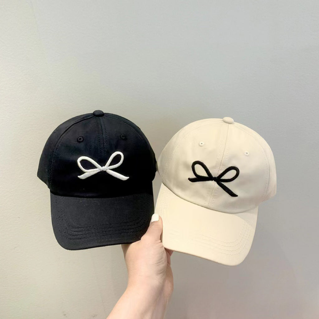 Wholesale Girls Sweet Embroidered Bow Cap
