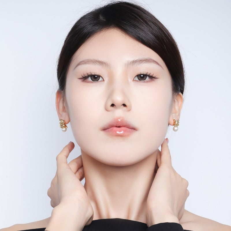 Wholesale Personalized Knotted Pearl Earrings