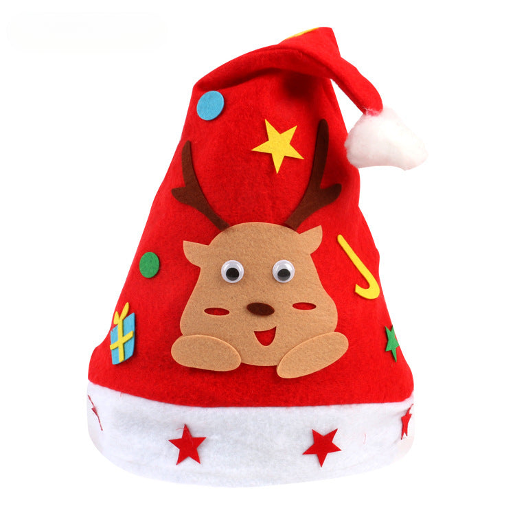 Wholesale Handmade DIY Christmas Hat Kindergarten Creative DIY Production Material Pack