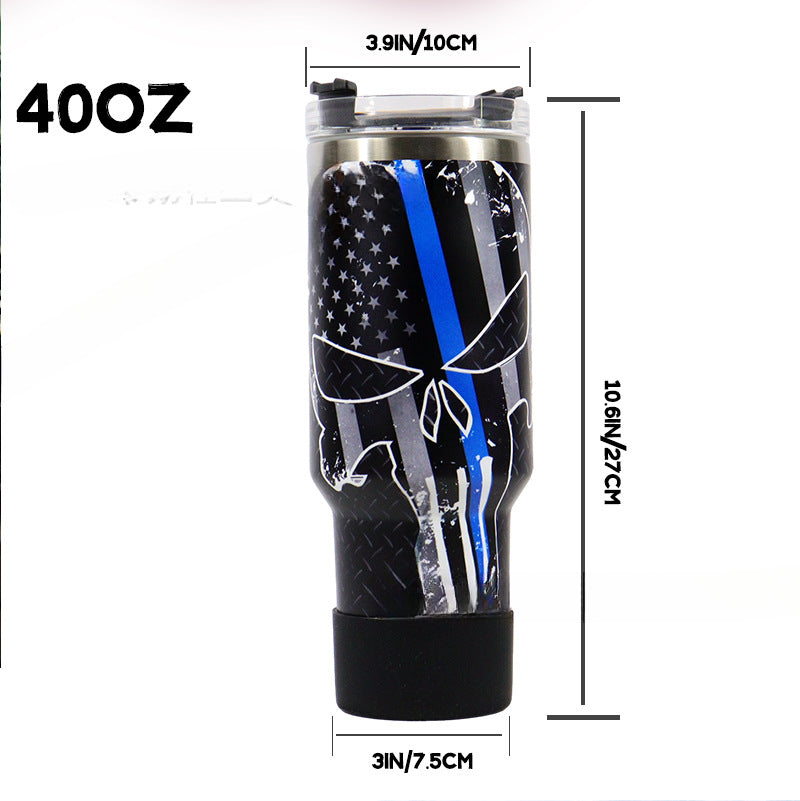 Wholesale 40oz Car Cup Large Capacity Printed Straw Ice Cup