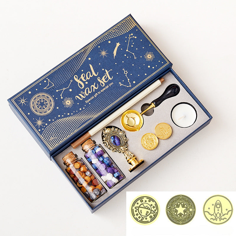 Wholesale Creative Starry Sky Lacquer Wax Particle Seal Set