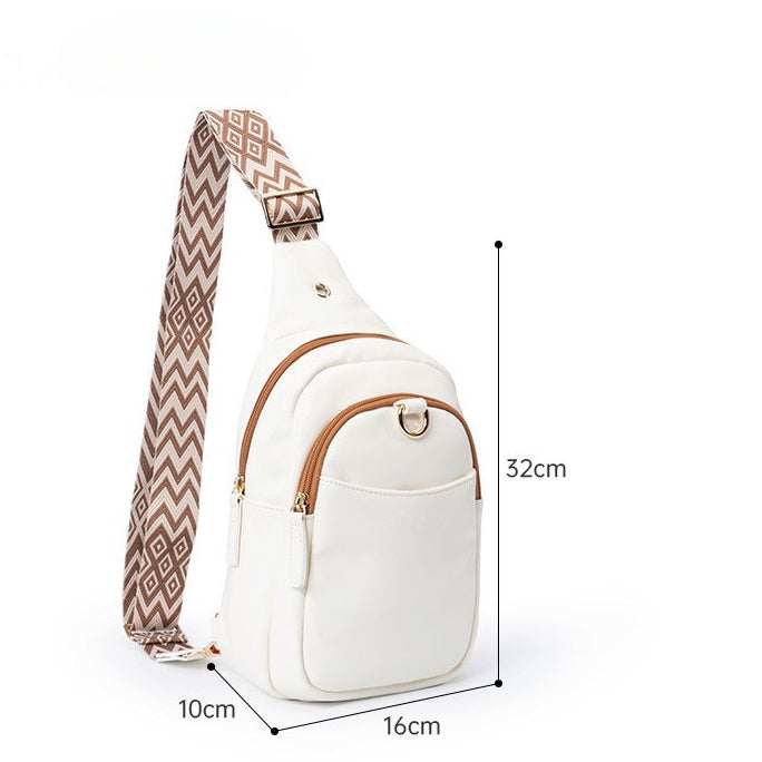 Wholesale Wide Shoulder Strap Multifunctional PU Waterproof Crossbody Bag