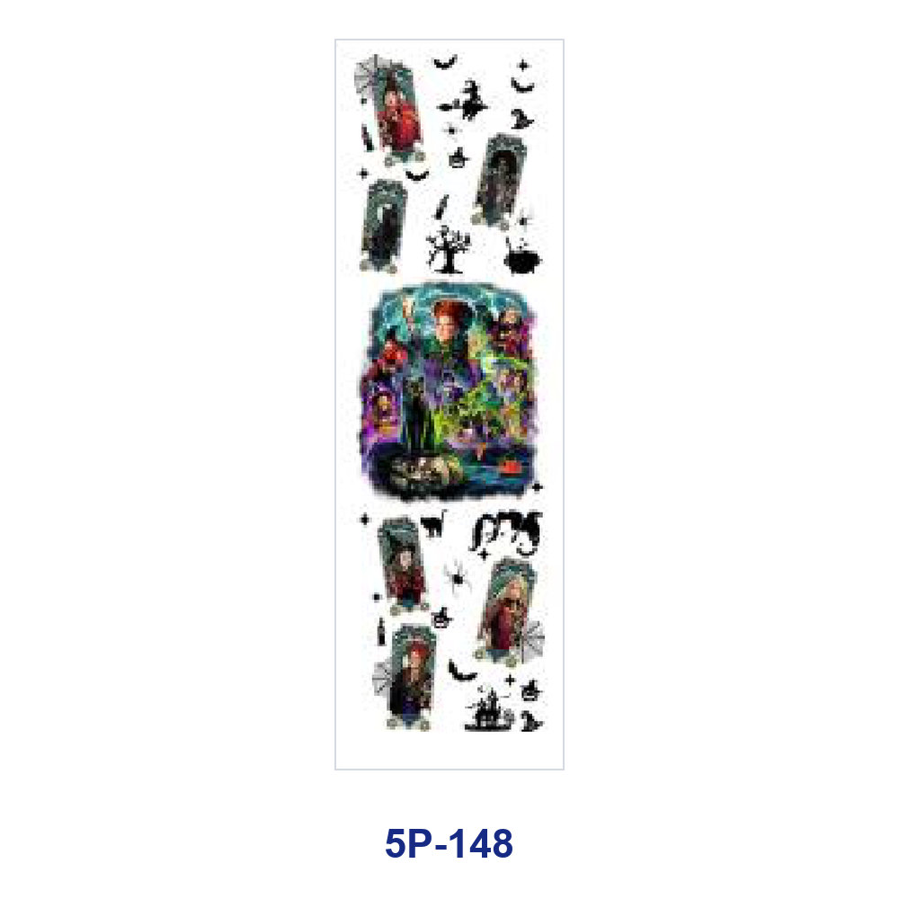 Wholesale 2/ 8/ 16pcs Vintage  Ghost Witchy Silhouette Holiday Print Pen and Bookmark Stickers UV DTF Wraps OLY Exclusive