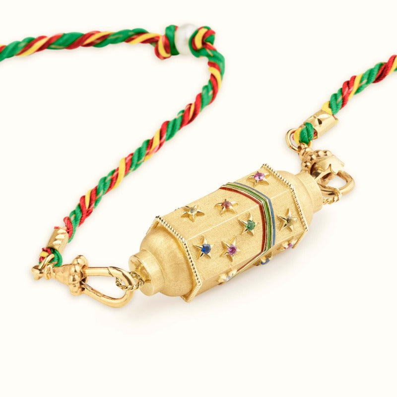 Wholesale Valentine's Day Colorful Tarot Necklace Design Star Eyes Gold Plated Color-preserving Necklace