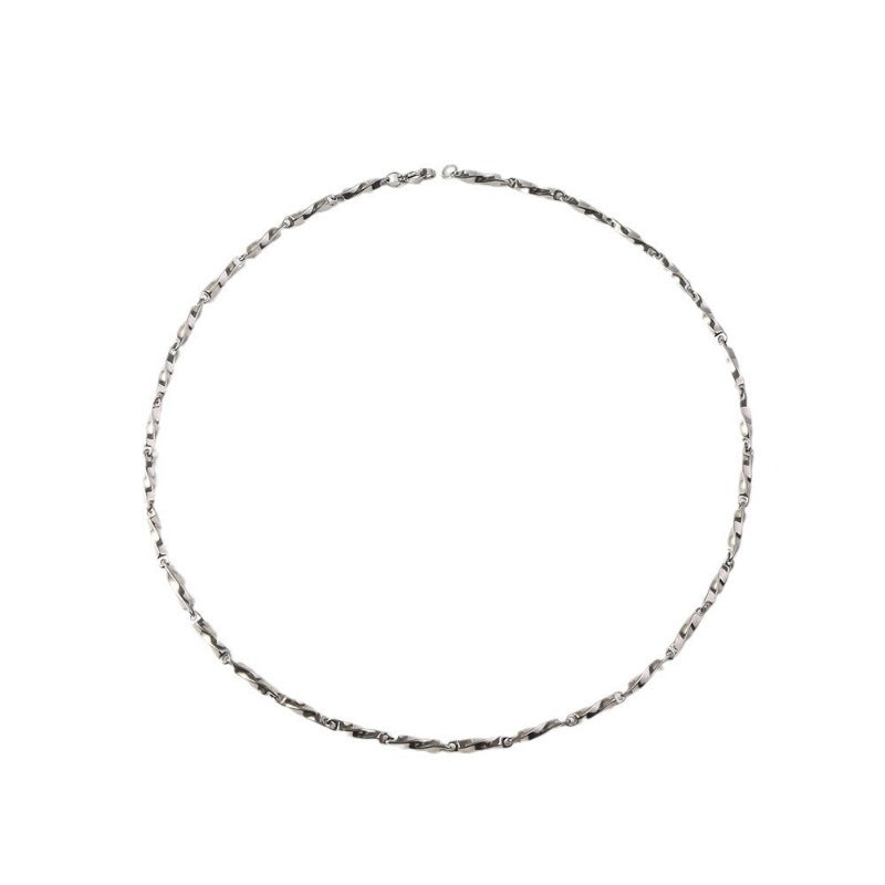 Wholesale Hip Hop Mobius Ring Titanium Steel Temperament Stainless Steel Necklaces