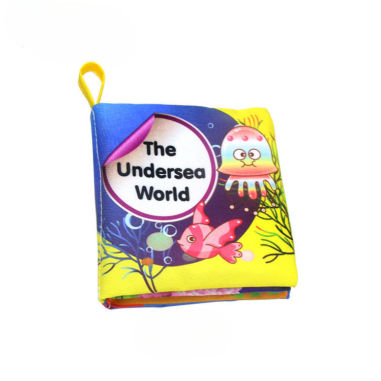 Wholesale Baby English Phonetic Paper Palm Cloth Book Early Education Toy Digital Shape Animal Cognition Book