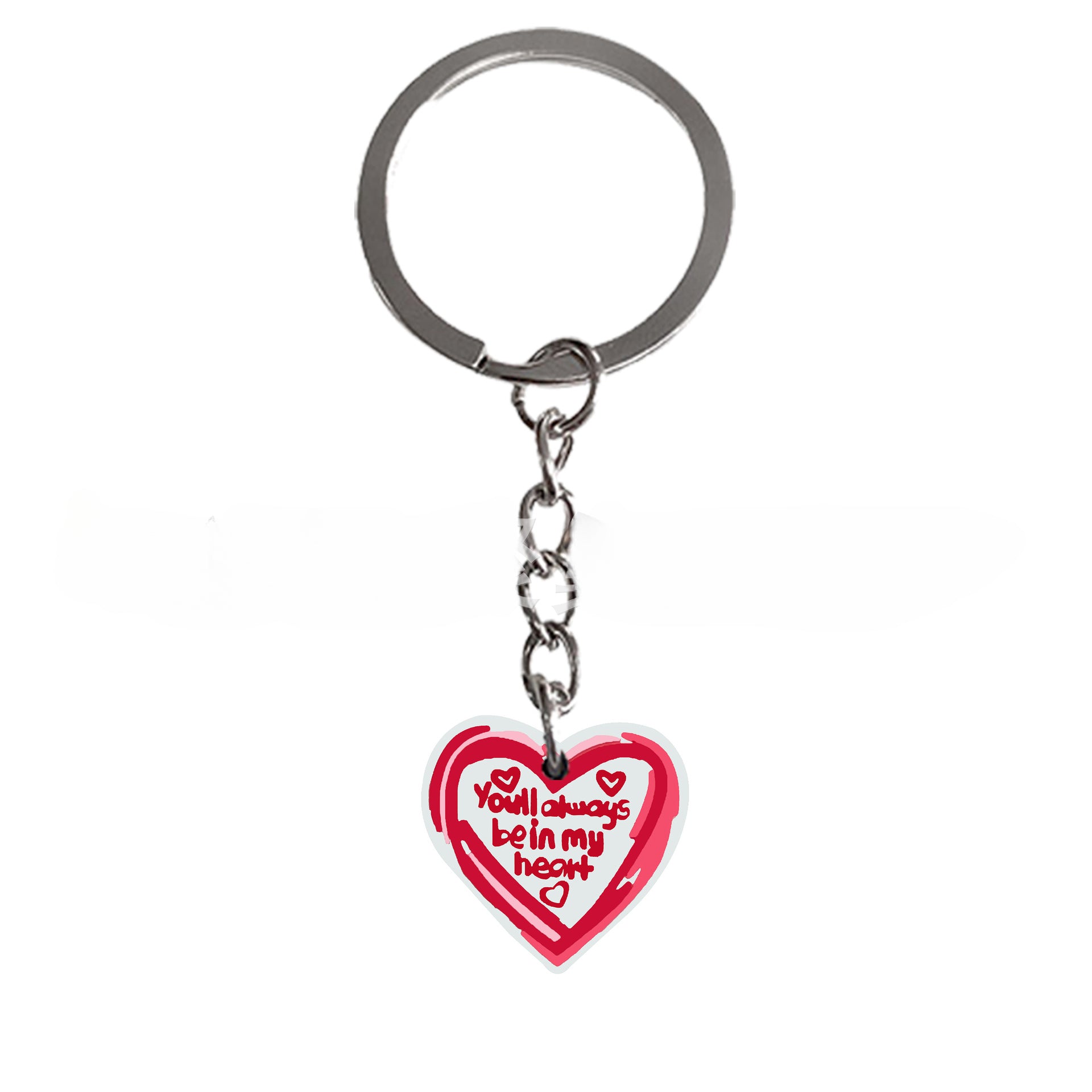 Wholesale 50PCS Pink Valentine's Day PVC Keychain