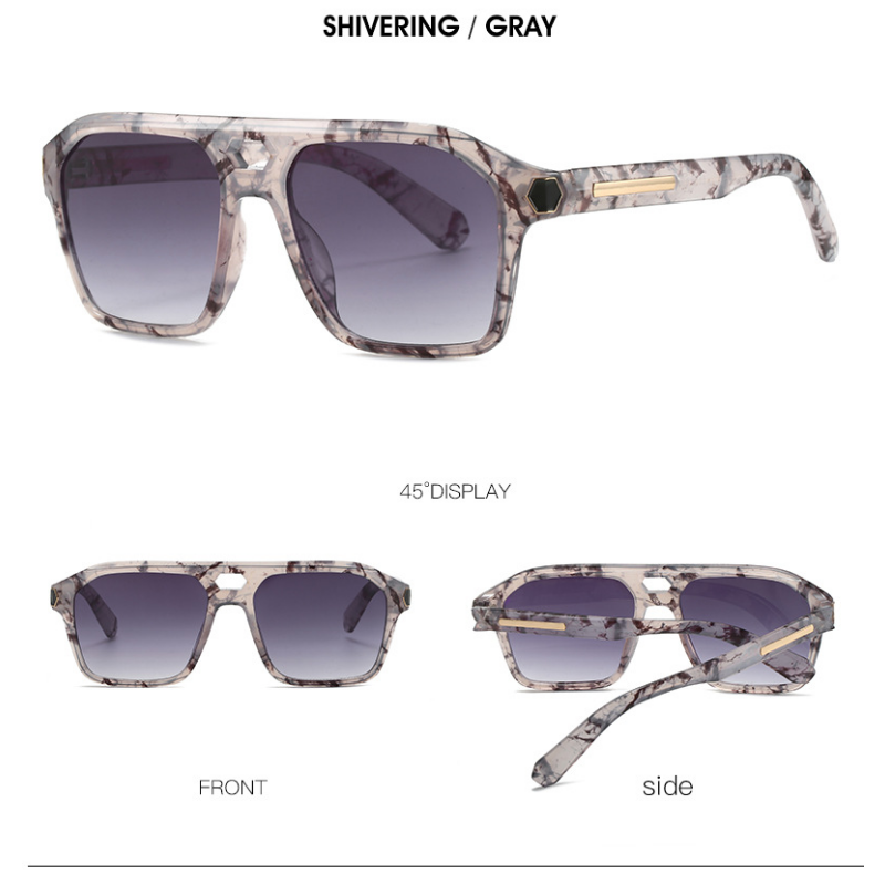 Gafas de sol de PC cuadrados grandes al por mayor