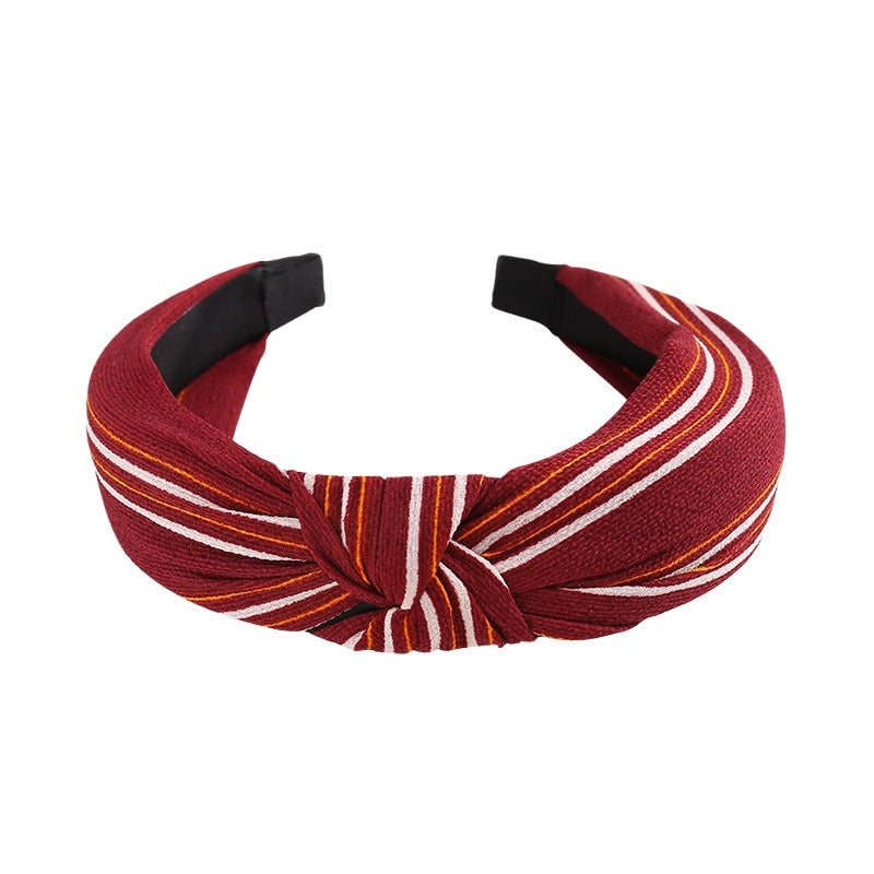 Wholesale Vintage Wide Edge Fabric Tie Headbands
