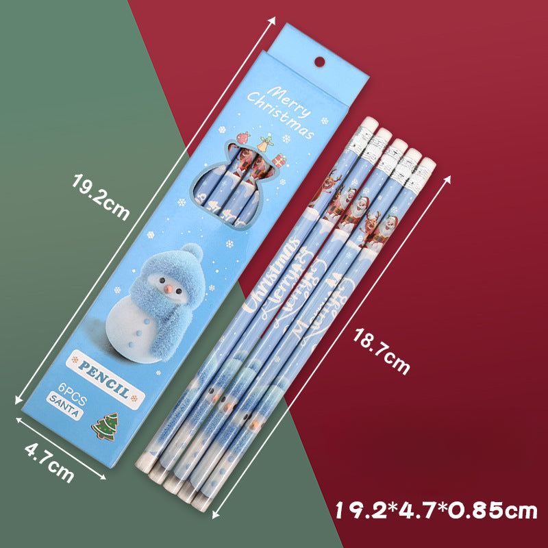 Wholesale Christmas Cartoon Cute Wooden Pencils