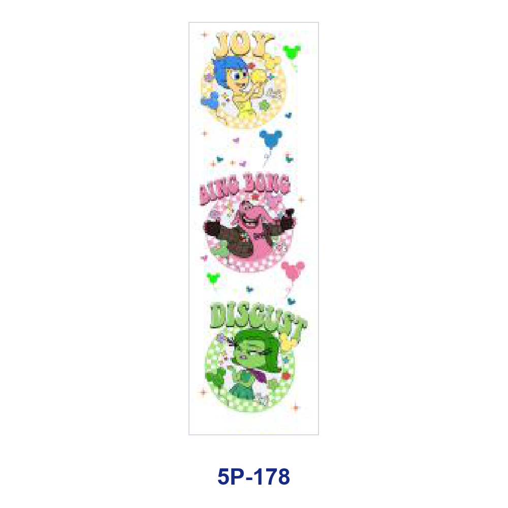 Wholesale 2/ 8/ 16pcs Cute Whimsy Colorful Cartoon Element Print Pen and Bookmark Stickers UV DTF Wraps OLY Exclusive