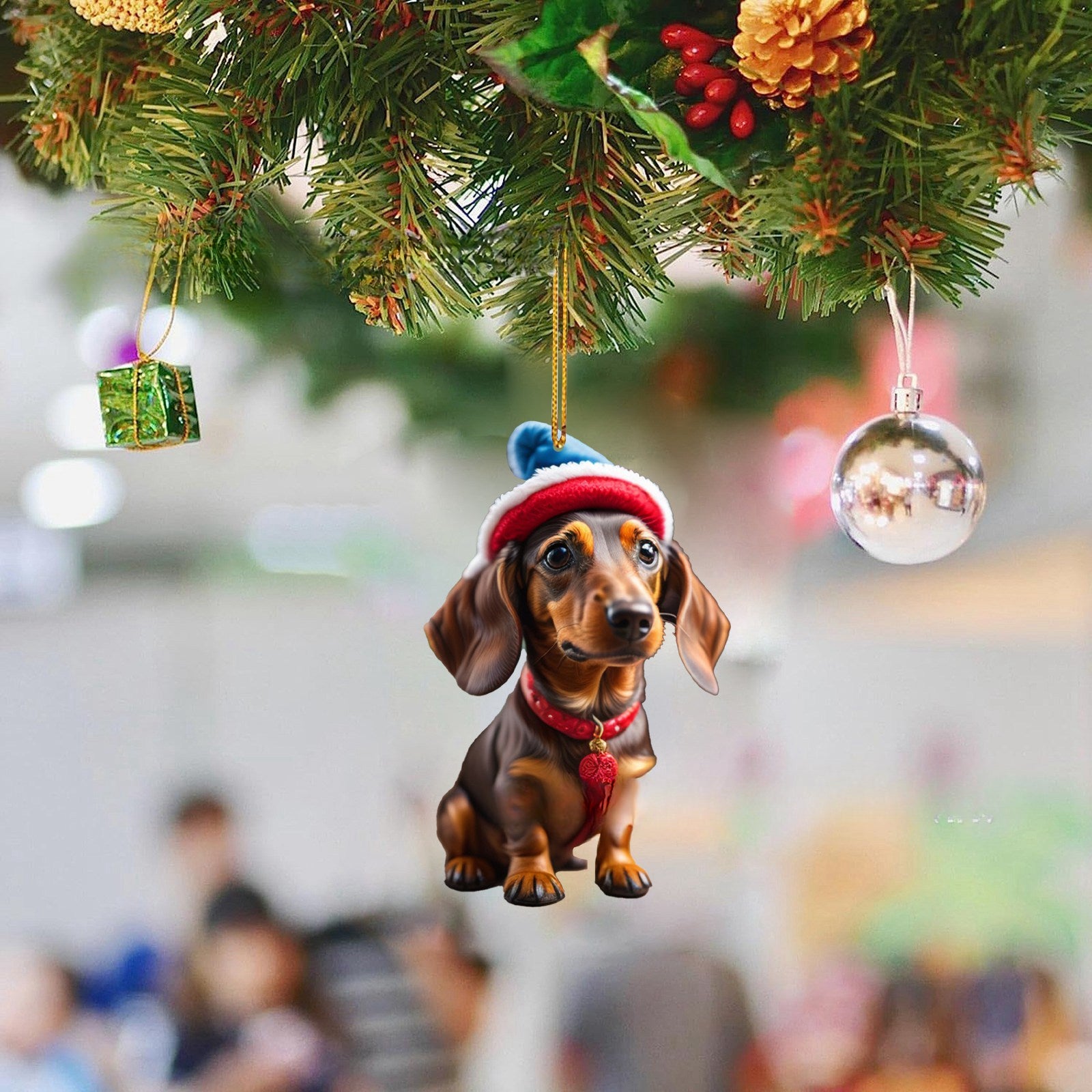 Wholesale Christmas Dog Car Acrylic Pendant