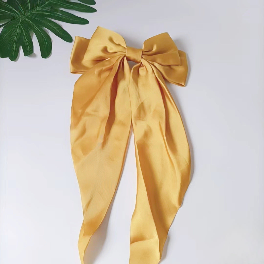 Wholesale Large Bow Silk Hair Clips