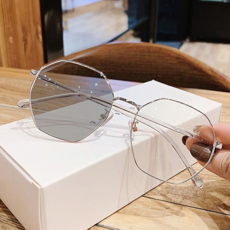 Gafas de sol de PC lightmue con color poligonal que cambia de color al por mayor