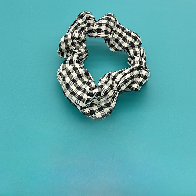 Wholesale Plaid Large Intestine Hair Ties