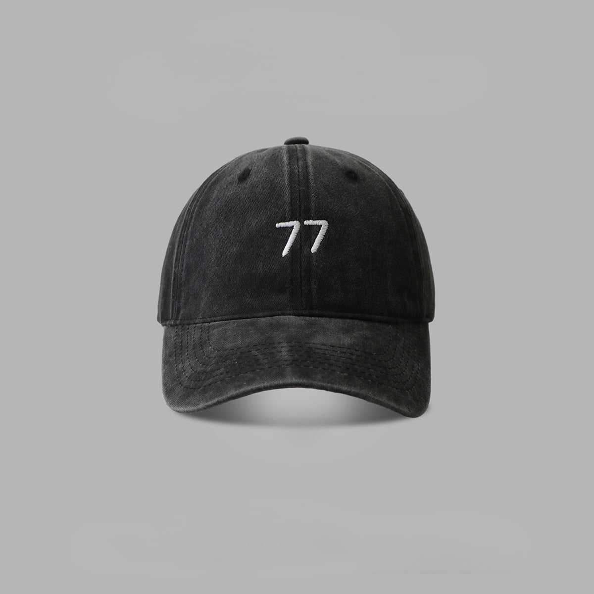 Wholesale Cotton Washed 77 Embroidered Baseball Cap
