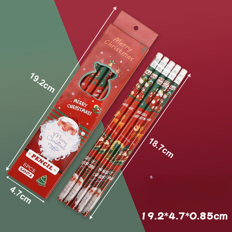 Wholesale Christmas Cartoon Cute Wooden Pencils