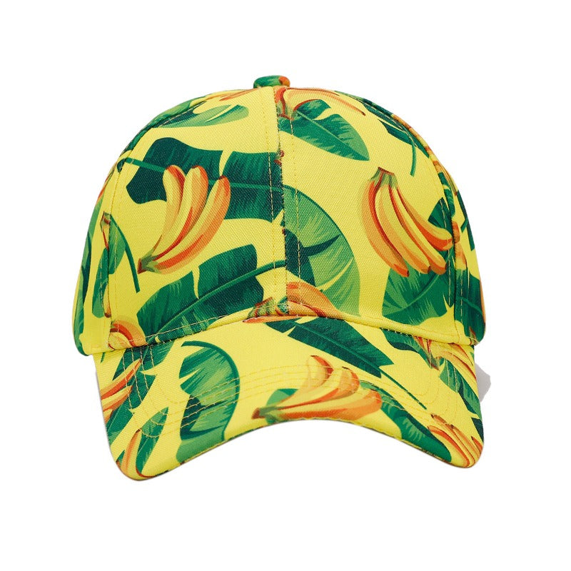 Wholesale Tropical Fruit Banana Print Baseball Cap